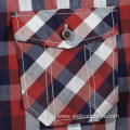 Summer Breathable Checked Short Sleeves Mens Shirt